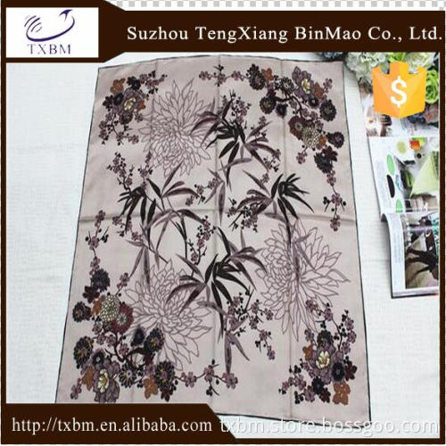 100% silk scarf with landscape painting for adult